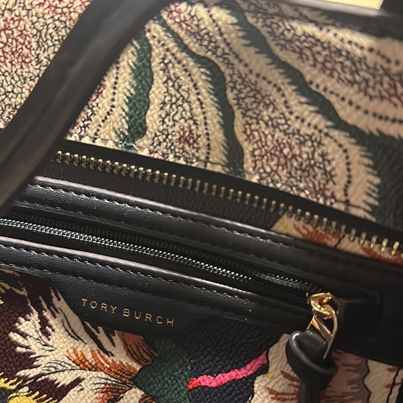 Tory Burch | Navy Happy Times Kerrington Small Zip Tote - Picture 6 of 8